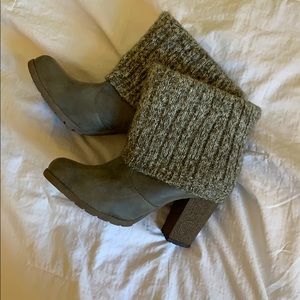Grey booties